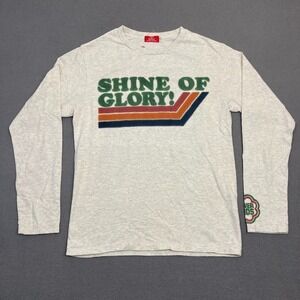 KRIFF MAYER Save The World Pigment T-Shirt Men's Medium Gray Made in Japan‎